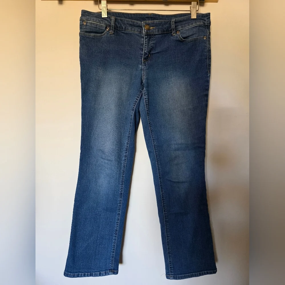Christopher & Banks Straight Cut Jeans Sz 6P - Picture 1 of 4